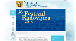 Desktop Screenshot of festival-radovljica.si